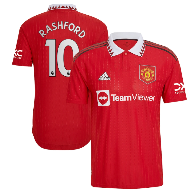 Manchester United Home Shirt 2022-23 with Rashford 10 printing - Red