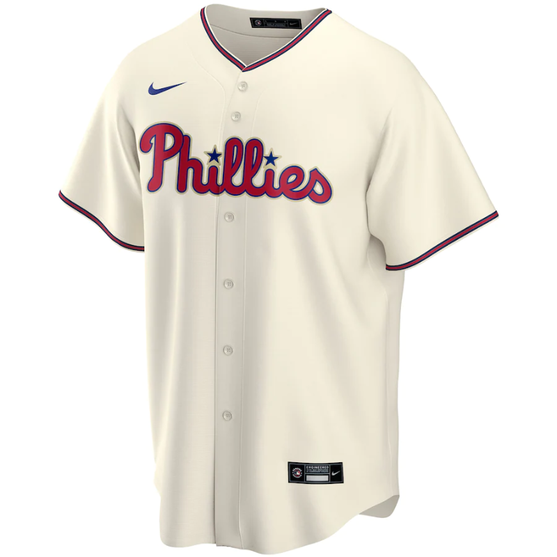 All Players Philadelphia Phillies Cream Alternate Team Custom Jersey