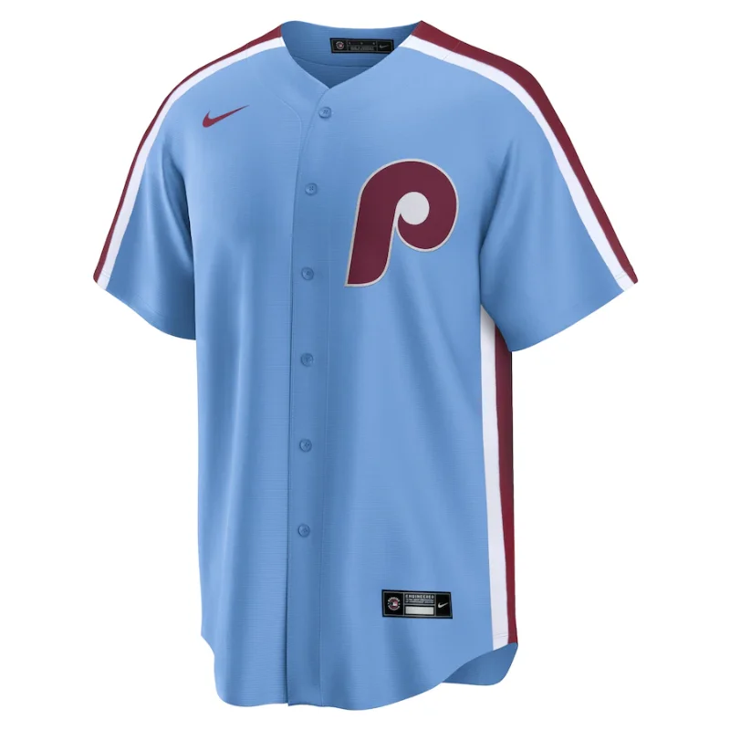 All Players Philadelphia Phillies Light Blue Alternate Team Custom Jersey