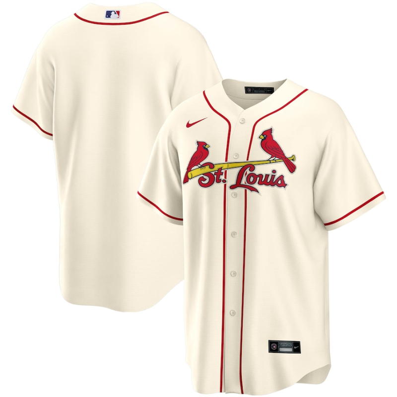 All Players St. Louis Cardinals Cream Alternate Team Custom Jersey