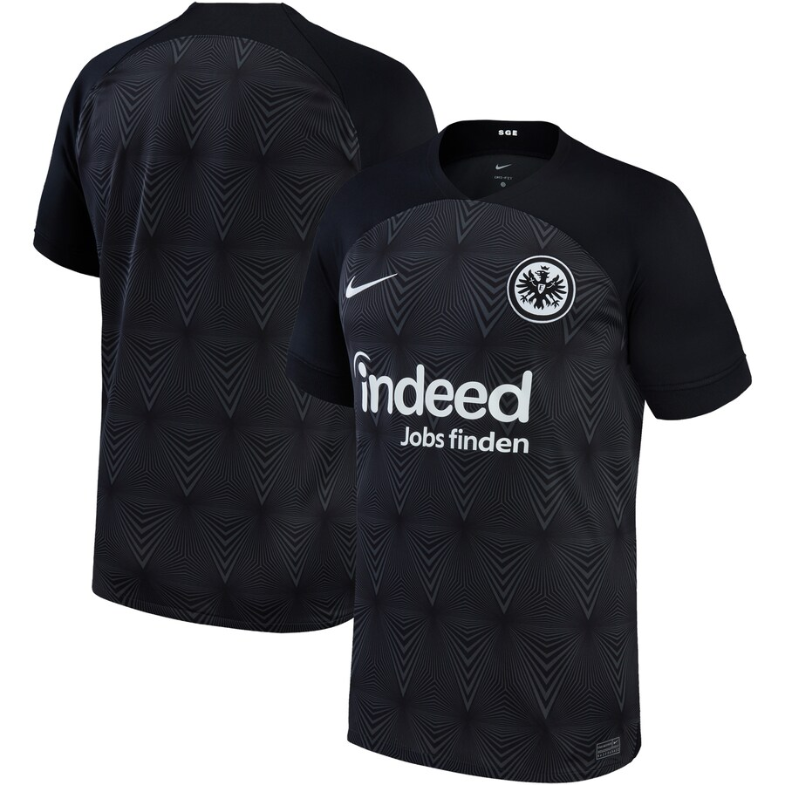All Players Eintracht Frankfurt Shirt 202223 Away Custom Jersey - Black