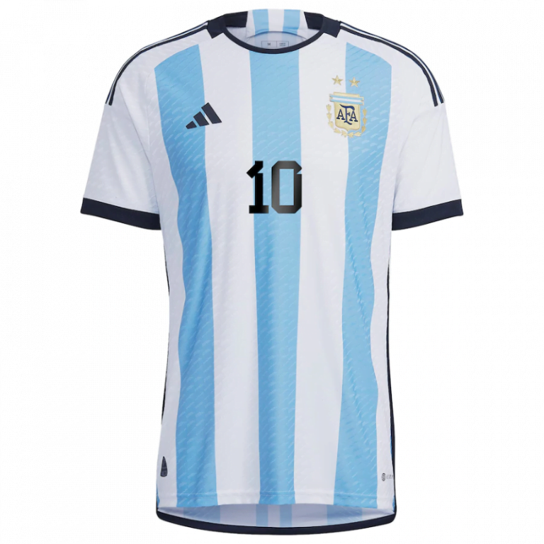 Argentina 22/23 Home Long Sleeve Men Authentic Jersey - Zorrojersey-  Professional Custom Soccer Jersey Online Store