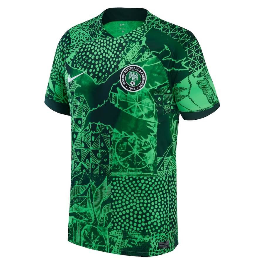 Nigeria National Team Home Shirt 2023 customized Jersey Unisex Green