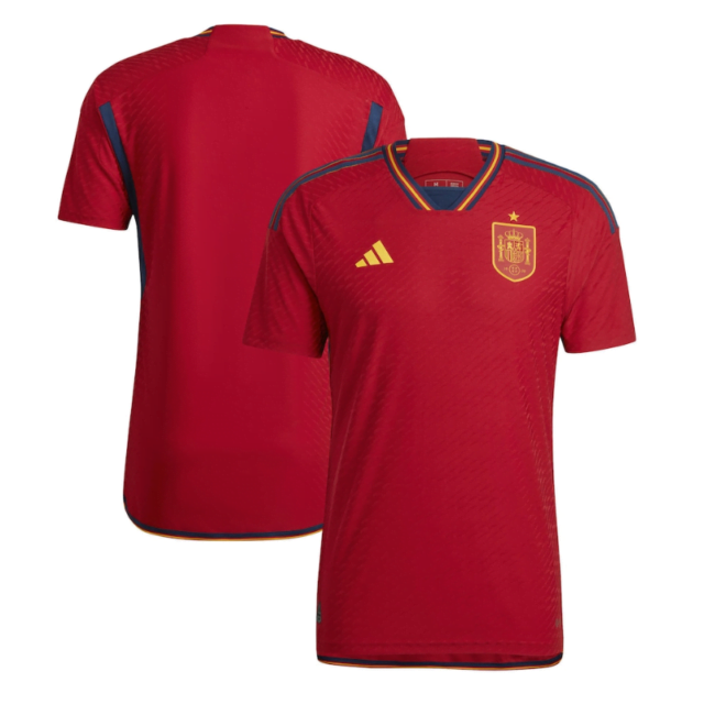 Spain Home Jersey 20222023 Qatar World Cup Customized Shirt Unisex