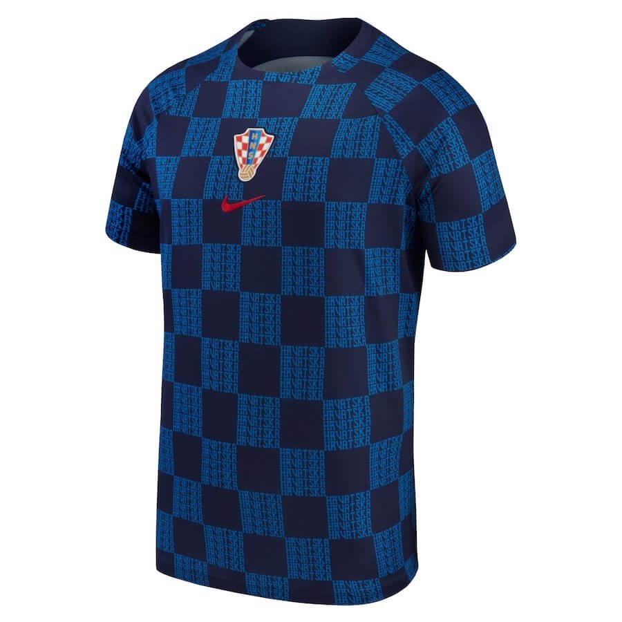 Croatia National Team Shirt 202223 World Cup Pre-Match Top Unisex - Navy
