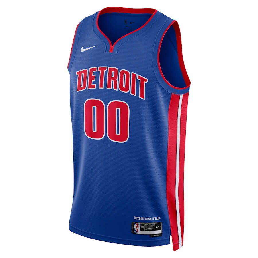 Detroit Pistons Unisex 202223 Swingman Custom Jersey Blue - Icon Edition