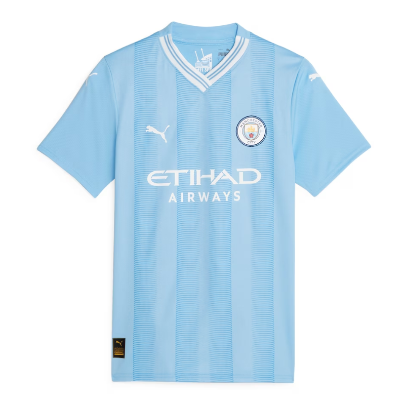 Manchester City Home Puma Shirt 2023-24 - Jersey Champions 23 printing - Blue