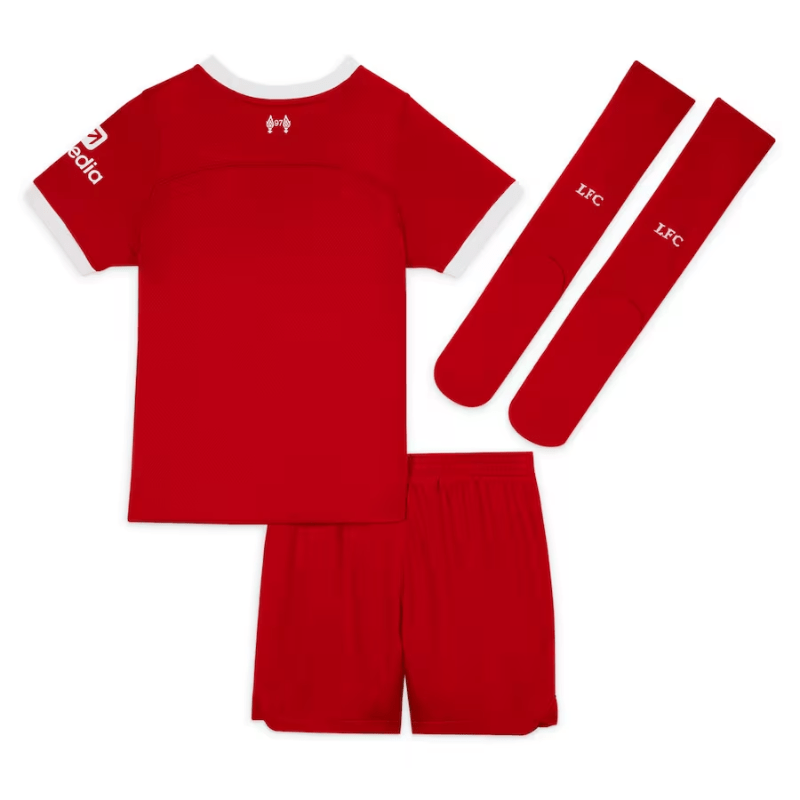 Liverpool Home Nike Stadium Kit - 2023-24 - Little Kids Custom Jersey - Red