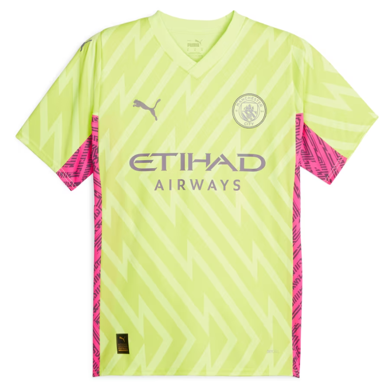 Manchester City Puma Goalkeeper Shirt 2023-24 Jersey - Green Light