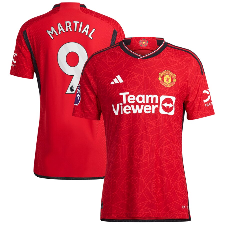 Anthony Martial Manchester United adidas 2023/24 Home Player Jersey - Red