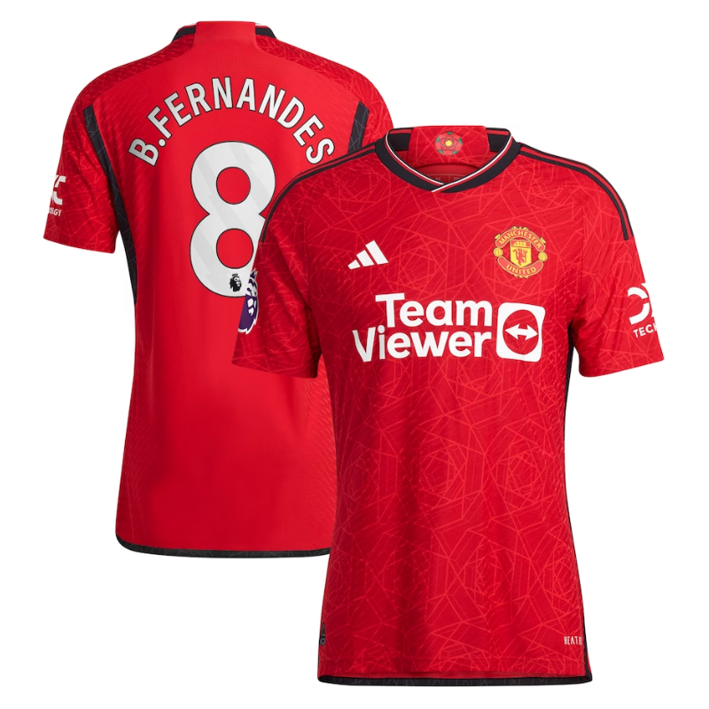 Bruno Fernandes Manchester United adidas 2023/24 Home Player Jersey - Red