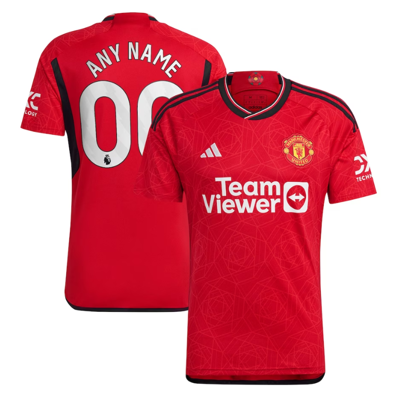 Manchester United adidas 2023/24 Home Custom Jersey - Red