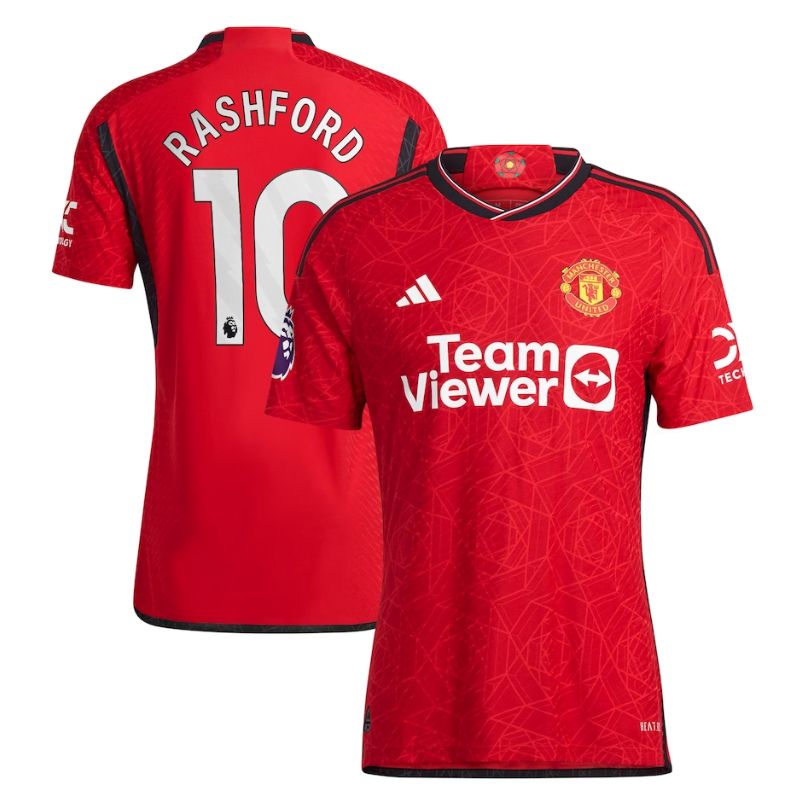 Marcus Rashford Manchester United adidas 2023/24 Home Player Jersey - Red