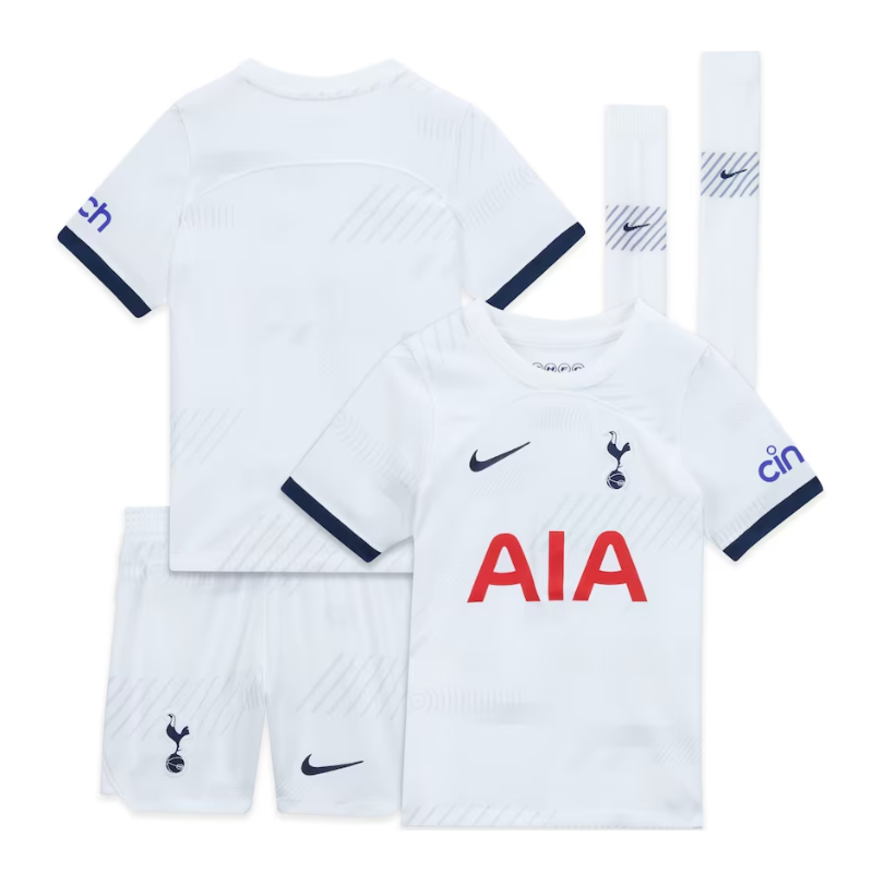 Tottenham Hotspur Nike Home Stadium Kit 2023-24 - Little Kids Custom Jersey - White