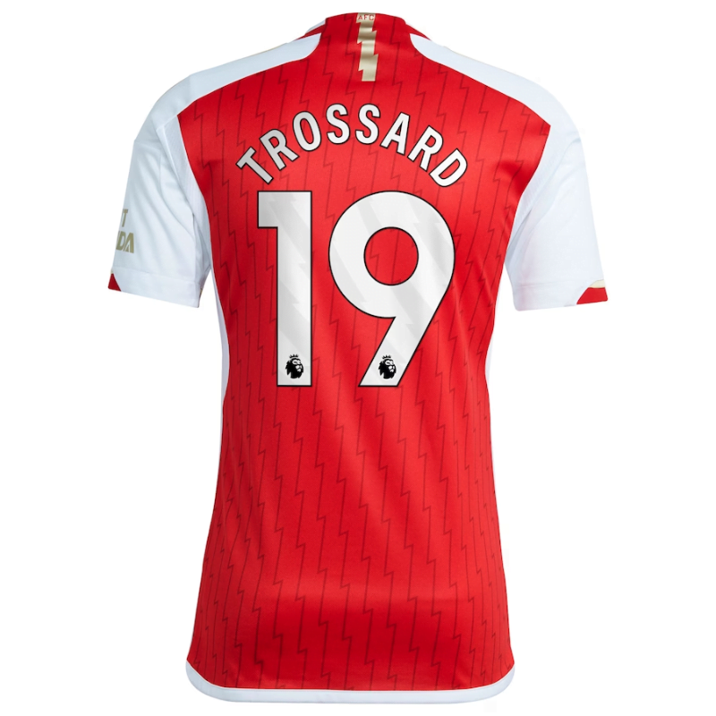 Arsenal Home Shirt 2023-24 with Trossard 19 printing Jersey Red Jersey ...