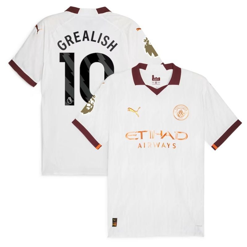 Jack Grealish 10 Manchester City Shirt 2023/24 Away Jersey