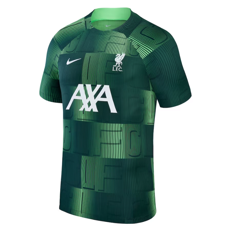 Liverpool Shirt 2023/24 Academy Pro Pre-Match Top - Green Jersey Teams