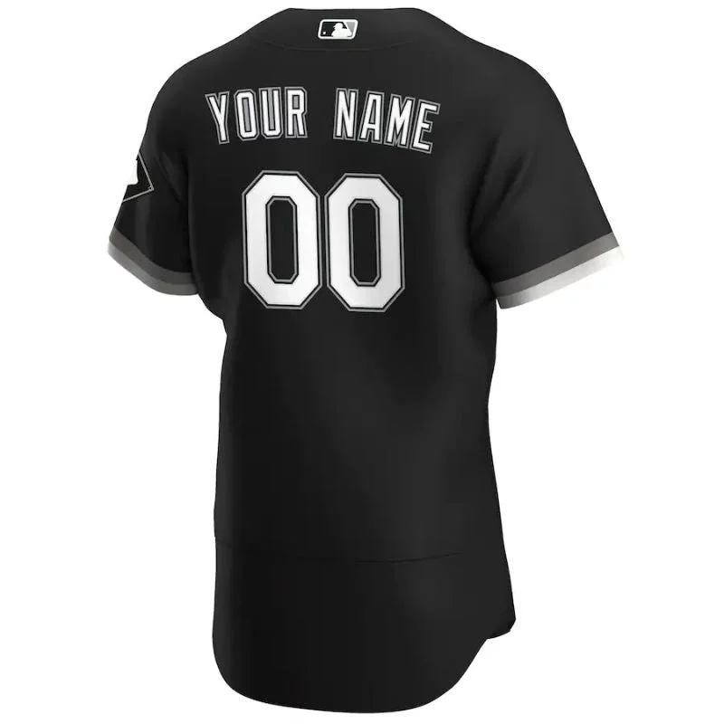 All-Players-Chicago-White-Sox-202122-Home-Custom-Jersey-White-1 Chicago White Sox Team 2022 Home Custom Jersey Unisex Pro Official - Black - Jersey Teams World
