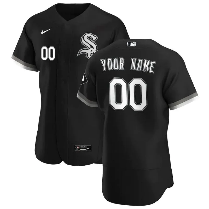 All-Players-Chicago-White-Sox-202122-Home-Custom-Jersey-White-3 Chicago White Sox Team 2022 Home Custom Jersey Unisex Pro Official - Black - Jersey Teams World