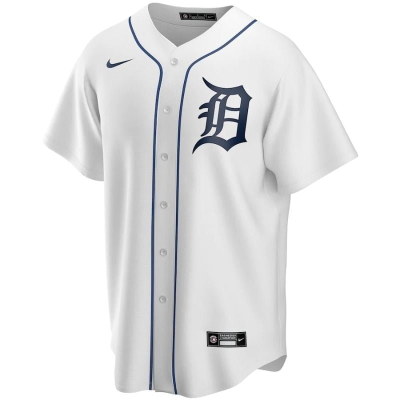 Detroit Tigers Team 2023 Home Custom Jersey Unisex Pro Official - White - Jersey Teams World