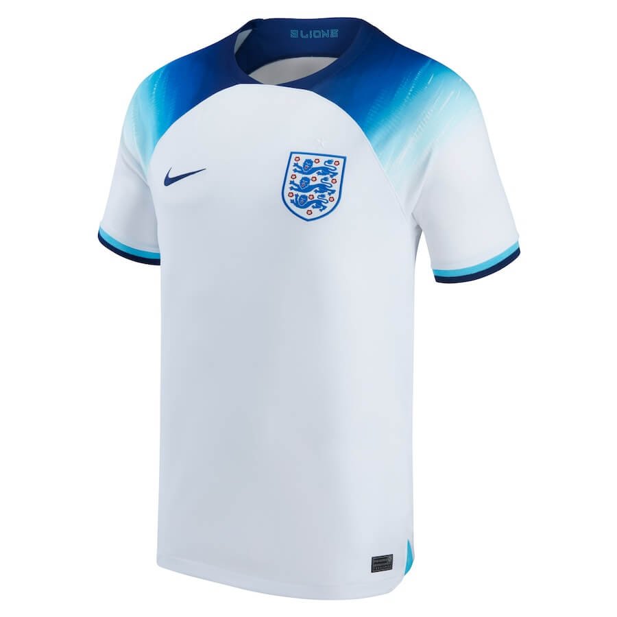 England National Team Home Stadium Shirt 2022  customized Jersey Unisex - White - Jersey Teams World