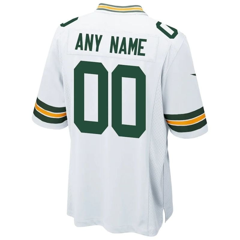 Green Bay Packers Team Custom jersey Unisex Pro Official - White - Jersey Teams World