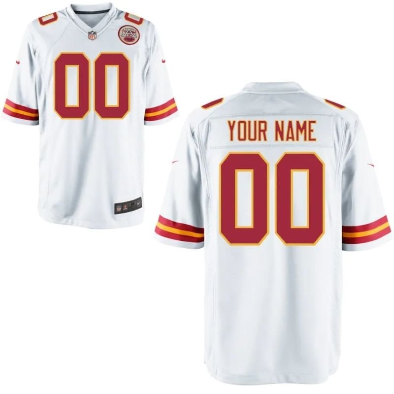 Kansas City Chiefs Team 2022 Custom jersey Unisex Pro Official - White - Jersey Teams World