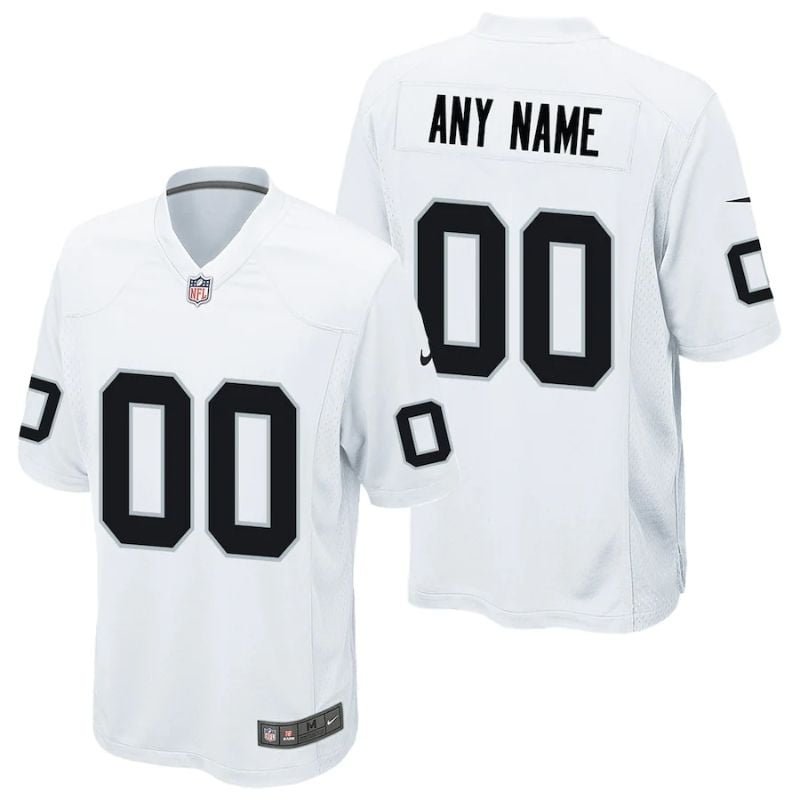 Las Vegas Raiders Team Custom jersey Unisex Pro Official - White - Jersey Teams World