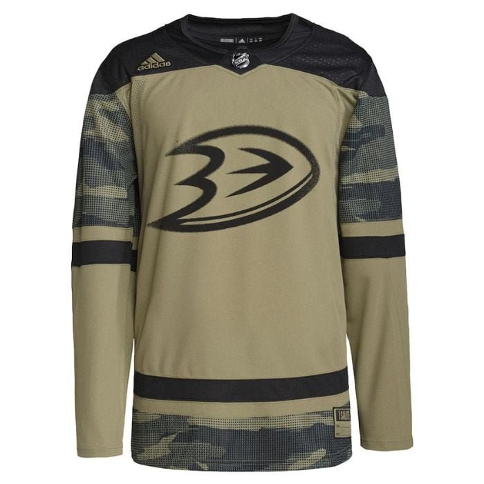 Anaheim Ducks Unisex Military Appreciation Team Personalized Practice Jersey - Camo - Jersey Teams World