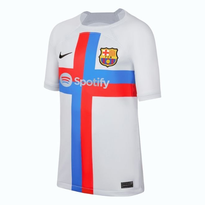 Barcelona Unisex Shit 2022/23 Third Breathe Stadium Custom Jersey - Gray - Jersey Teams World