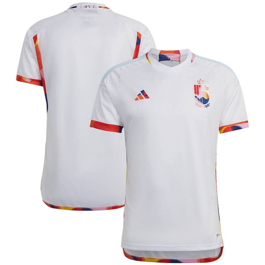 Belgium National Team Away Shirt 2022  customized Jersey Unisex - White - Jersey Teams World