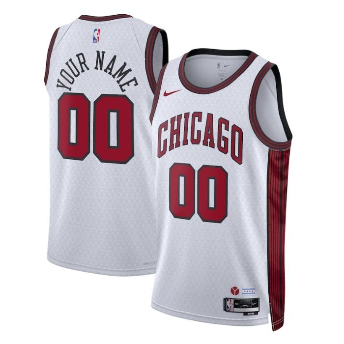 Chicago Bulls Unisex Shirt 2023 Swingman Customized Jersey - City Edition - White - Jersey Teams World