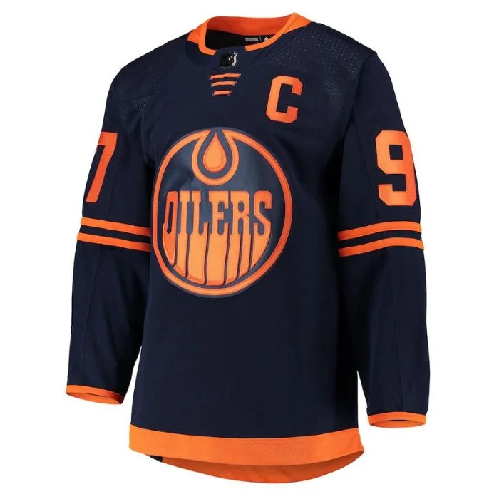 Connor McDavid Edmonton Oilers Team Alternate Primegreen Unisex Pro Player Jersey - Navy - Jersey Teams World