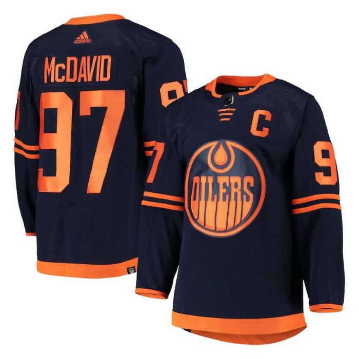 Connor McDavid Edmonton Oilers Team Alternate Primegreen Unisex Pro Player Jersey - Navy - Jersey Teams World