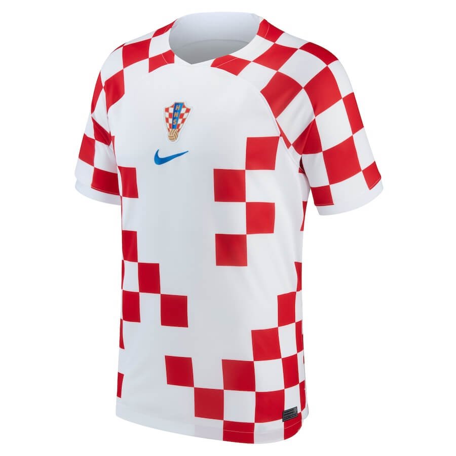 Croatia National Team Home Stadium Shirt 2022  customized Jersey Unisex - White - Jersey Teams World