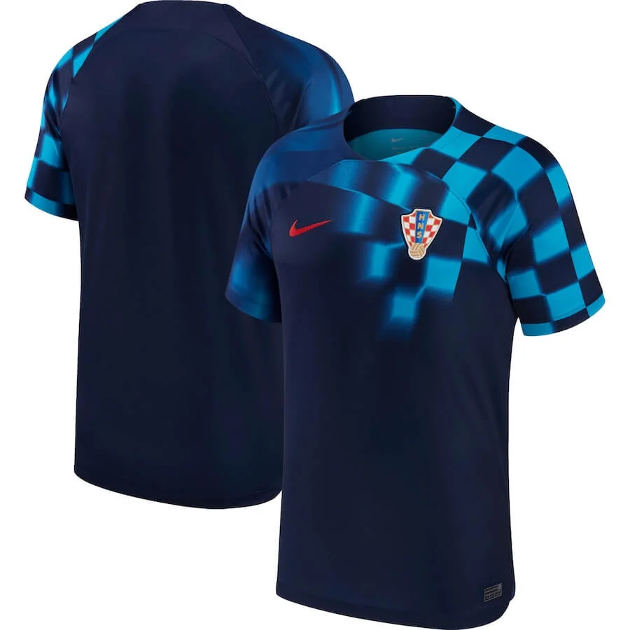 Croatia National Team Away Shirt 2022  customized Jersey Unisex - Navt - Jersey Teams World