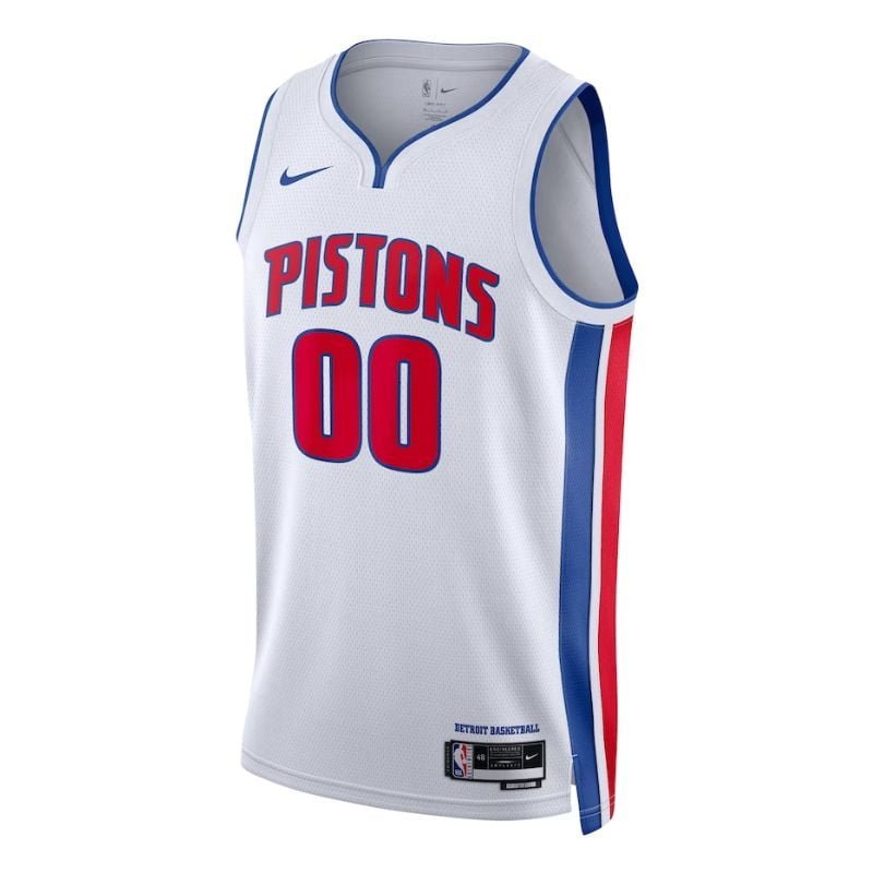 Detroit Pistons Team Unisex 2022/23 Customized Jersey White - Association Edition - Jersey Teams World