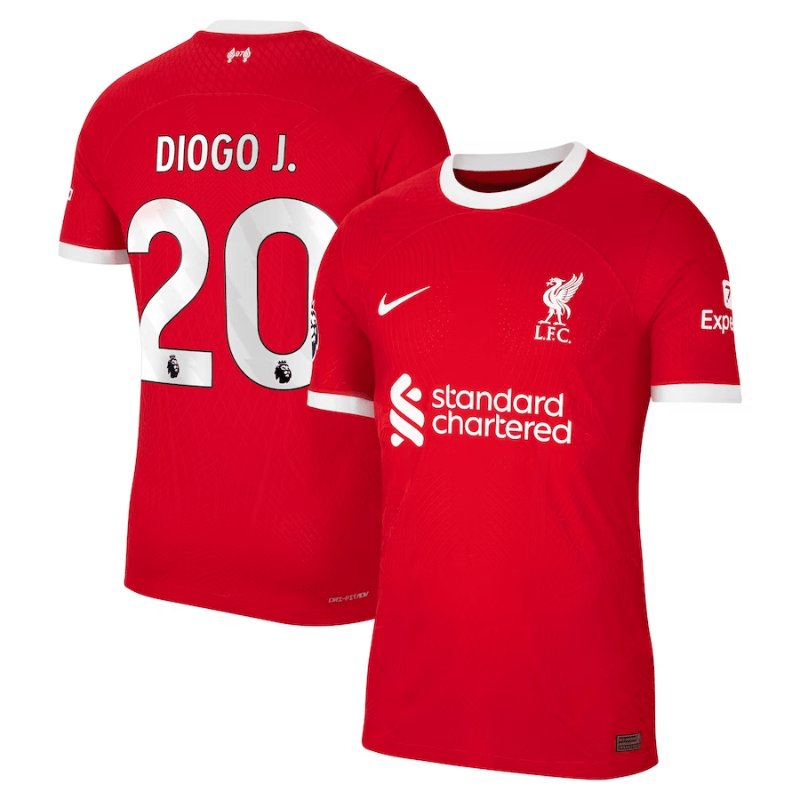 Diogo Jota Liverpool Shirt 2023/24 Home Player Jersey - Red - Jersey Teams World