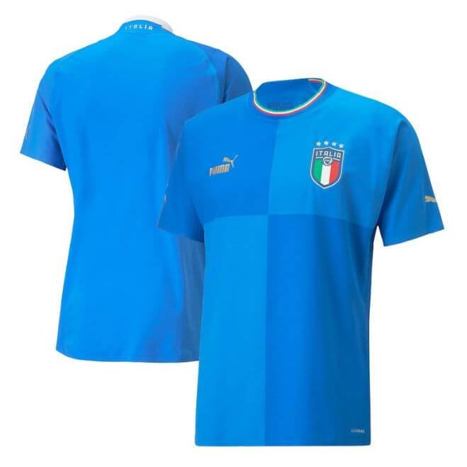 Italy National Team Unisex Shirt 2022/23 Home Custom Jersey - Blue - Jersey Teams World