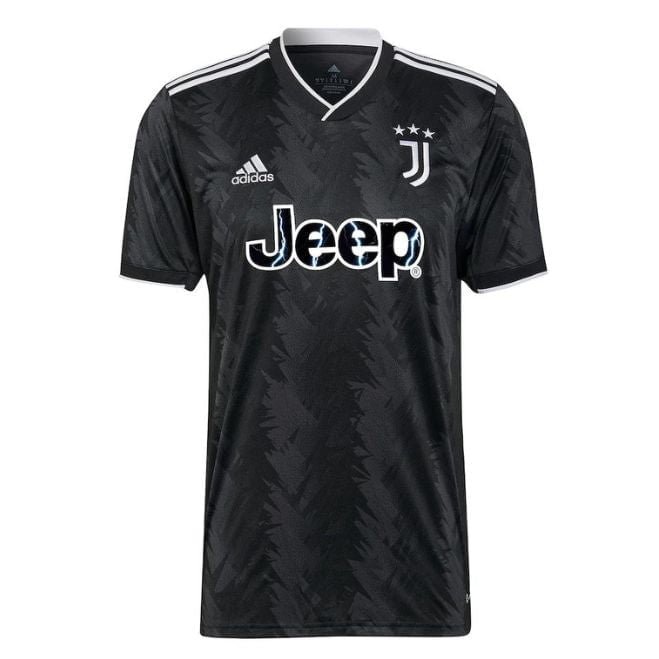 Juventus Away Shirt 2022-2023 with Player Di Maria 22 printing Unisex Jersey – Black - Jersey Teams World