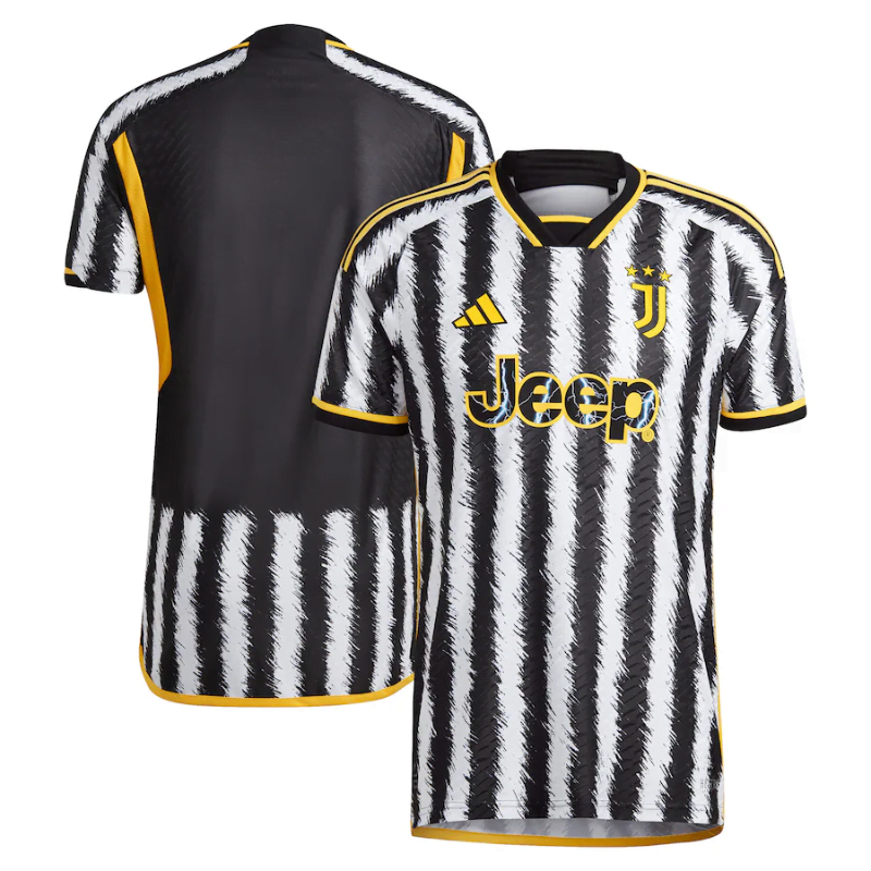 Juventus Team Home Shirt Custom Jersey 2023-24 - Black - Jersey Teams World