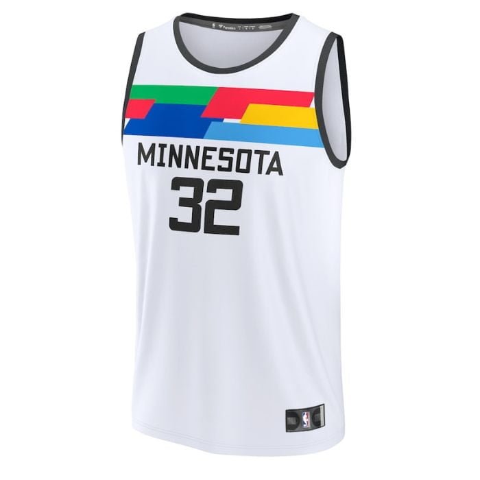 Karl-Anthony Towns Minnesota Timberwolves Unisex 2023 Fastbreak Jersey - City Edition - White - Jersey Teams World