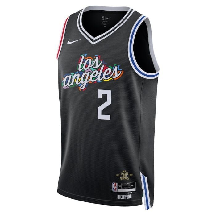 Kawhi Leonard LA Clippers Unisex 2023 Swingman Jersey - City Edition - Black - Jersey Teams World