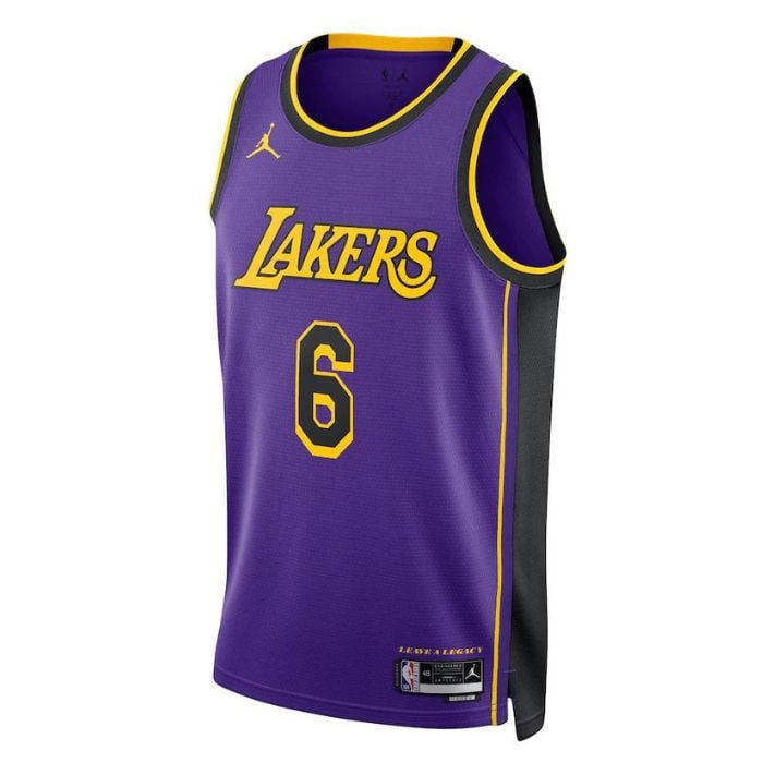 LeBron James Los Angeles Lakers 2023 Statement Edition Swingman Jersey - Purple - Jersey Teams World