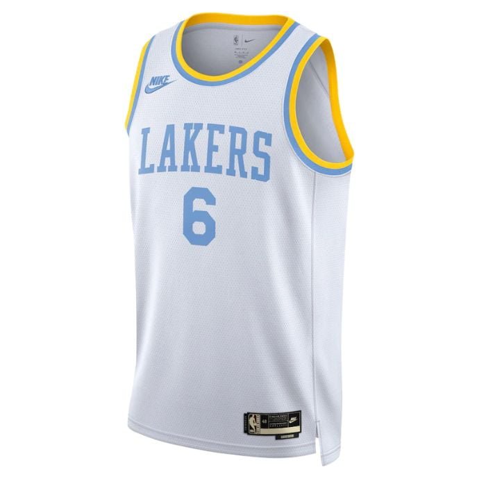 LeBron James Los Angeles Lakers 2023 Swingman Jersey White - Classic Edition - Jersey Teams World