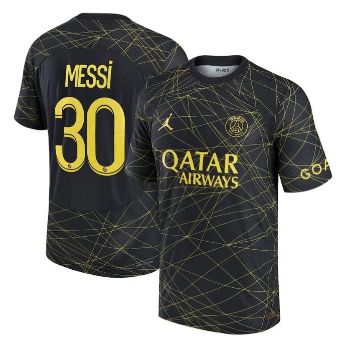 Lionel Messi Paris Saint-Germain Unisex Shirt 2022/23 Fourth Player Jersey - Black - Jersey Teams World