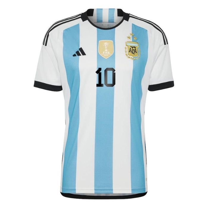 Lionel Messi 10 Argentina National Team Unisex Shirt 2022 Winners Home Jersey – White - Jersey Teams World