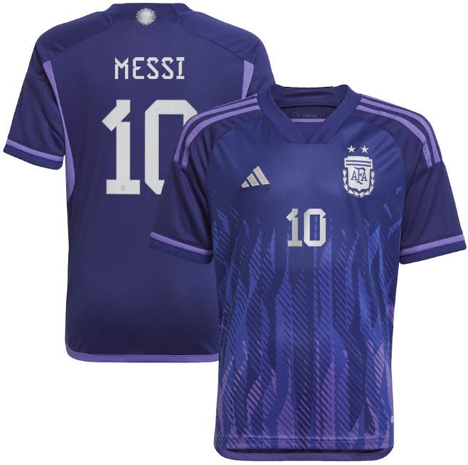 Lionel Messi Argentina National Team Shirt Unisex 2022/23 Away Player Jersey - Jersey Teams World