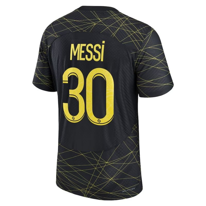 Lionel Messi Paris Saint-Germain  2022/23 Fourth Vapor Match  Player Jersey - Black - Jersey Teams World