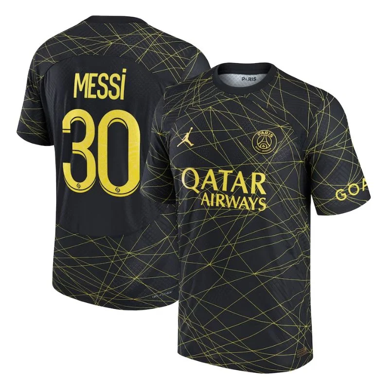 Lionel Messi Paris Saint-Germain  2022/23 Fourth Vapor Match  Player Jersey - Black - Jersey Teams World